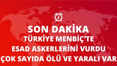 TSK Topçu Birlikleri Menbiç'te Esad ve YPG Güçlerini Vurdu