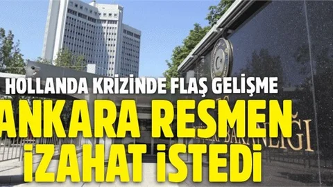 Hollanda Maslahatgüzarı Dışişleri'ne çağrıldı