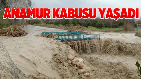 Mersin İlçelerini Sel ve Afet Vurdu