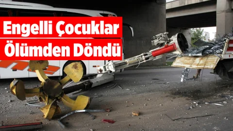 Korkutan Kaza.. Engelli Çocuklar Ölümden Döndü