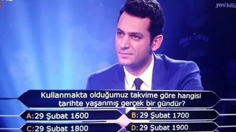 Kullanmakta Olduğumuz takvime göre hangisi tarihte yaşanmış gerçek bir gündür?