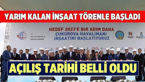 Mersin Çukurova Havalimanı Inşatı Başlatıldı