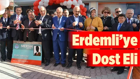 Erdemli'ye Dost Eli Uzandı