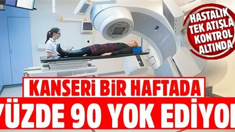 Kanseri bir haftada yüzde 90 yok ediyor
