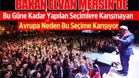 Kalkınma Bakanı Elvan, Erdemli'de Konuştu