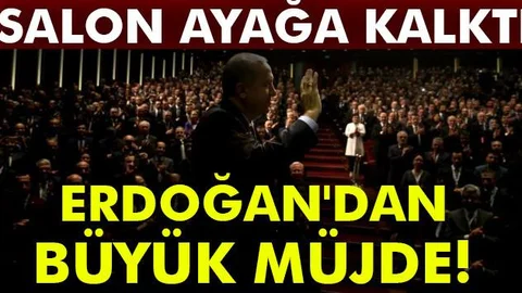 Erdoğan'dan muhtarlara müjde