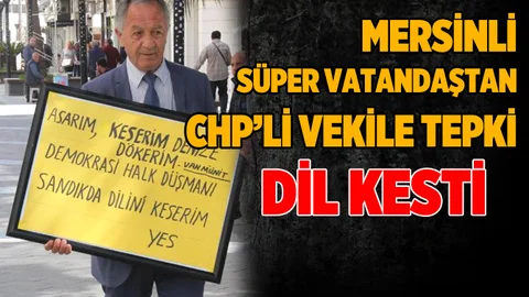 Mersinli Süper Vatandaştan CHP'li Vekile Tepki