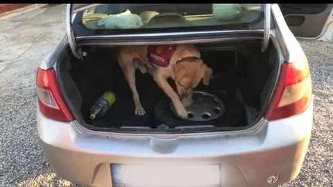 Jandarma Otomobilin Yedek Lastiğine Saklamış Esrar Maddesi Yakaladı