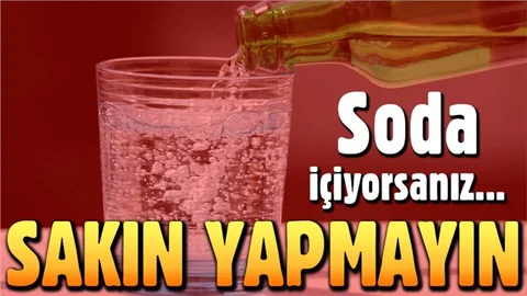 Maden suyunu bardağa dökerek içmeyin!
