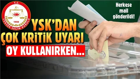 YSK'dan seçmenlere 'Referandumda nasıl oy kullanacağız?' e-postası