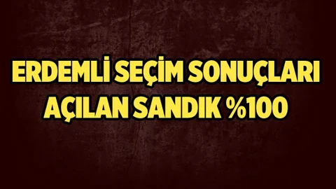 Erdemli Referandum Sonuçları 2017, Evet Hayır Oy Oranları