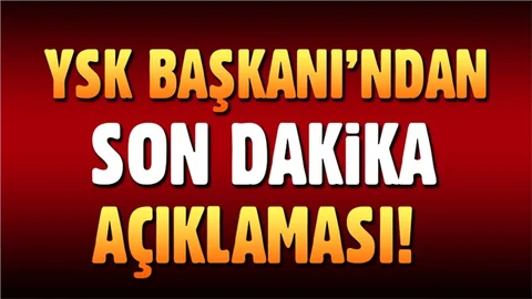 YSK Başkanı Sadi Güven'den flaş itiraz açıklaması