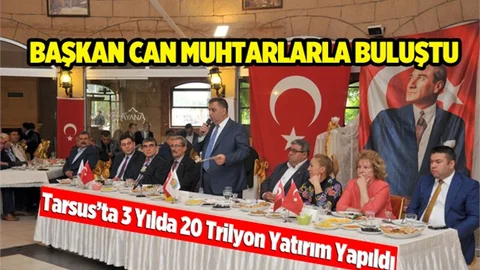 Başkan Can Muhtarlarla Bir Araya Geldi