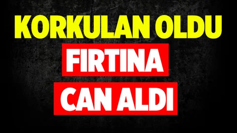 Mersin'de  Fırtına Can Aldı