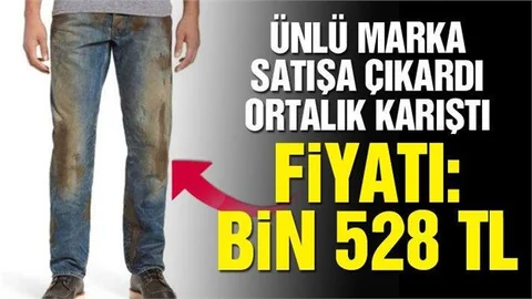 Çamurlu kot satışa çıktı: Fiyatı bin 528 TL