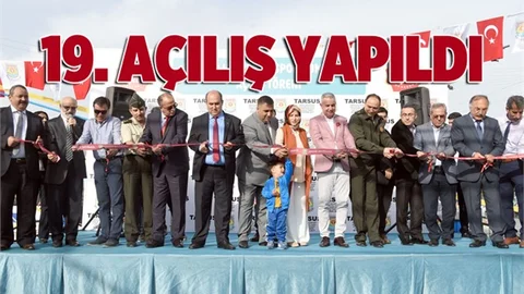 Tarsus Belediyesi 19. Açılışı Gerçekleştirdi