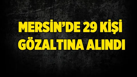 Tarsus'ta FETÖ Operasyonunda 29 Kişi Gözaltına Alındı