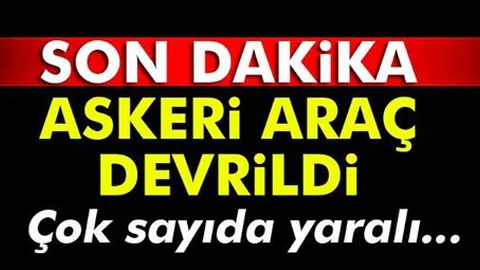 Cizre’de askeri araç devrildi: 9 yaralı