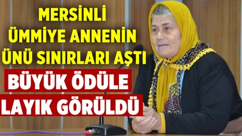 Mersinli Ümmiye Koçak'a Büyük Ödül