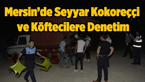Mersin'de Seyyar Köfteci ve Kokoreççilere Denetim