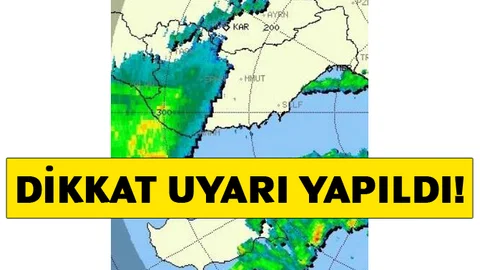 Mersin'e Meteorolojiden Yağış ve Hava Olayları Uyarısı