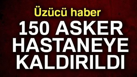 Manisa'da 150 asker yemekten zehirlendi
