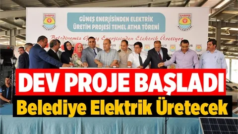 Tarsus Belediyesi Güneş Enerjisinden Elektrik Üretecek