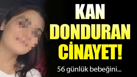 56 günlük bebeğini zehirleyerek öldürdü