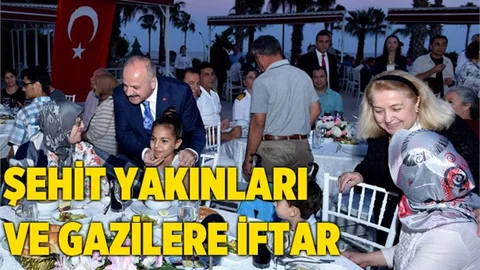 Mersin'de Şehit Yakınları ve Gaziler İftar Yemeği Verildi