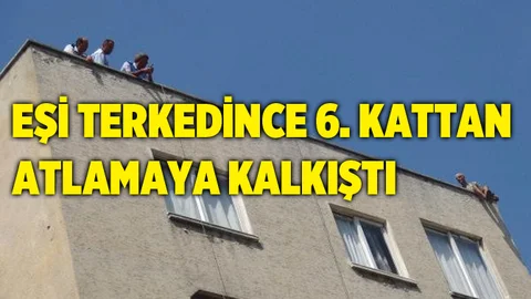 Mersin'de Bir Kişi 6. Kattan Atlamaya Kalkıştı