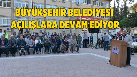 Büyükşehir Belediyesi Açılışlara Devam Ediyor