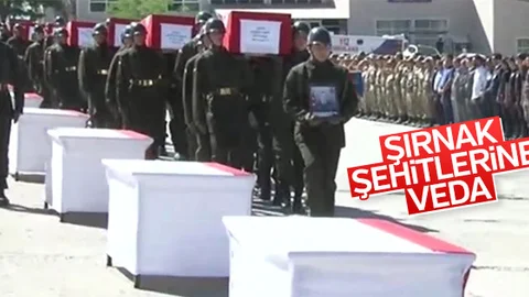 Şırnak Şehitleri Memleketlerine Uğurlanıyor