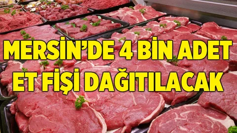 Tarsus'ta 4  Bin Adet Et Fişi Dağıtılacak