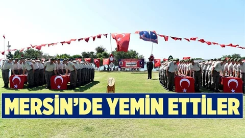 Mersin'de 367. Kısa Dönem Erler Yemin Etti