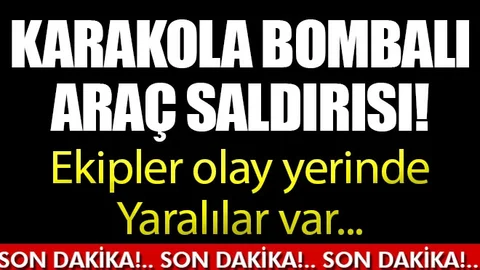 Jandarma Karakolun Önünde Patlama