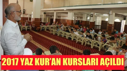 Tarsus'ta 2017 Yaz Kur'an Kursları Açıldı