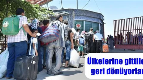 Suriyeliler Türkiye'ye Dönmeye Devam Ediyor