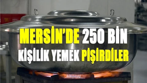 Şehrin Görünmez Kahramanlarından 250 Bin Kişilik Yemek