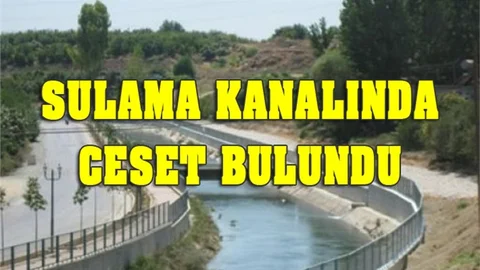 Tarsus'ta Sulama Kanalında Erkek Cesedi Bulundu