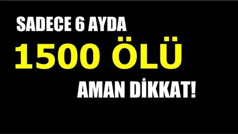 Trafik Kazalarında 6 ayda bin 500 kişi öldü