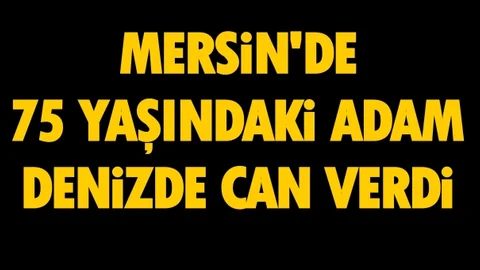 Yaşlı Adam Denizde Boğuldu 