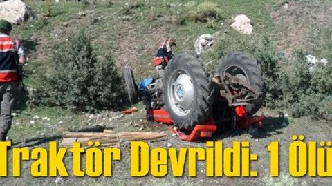 Mersin'in Gülnar'da Traktör Devrildi: 1 Ölü