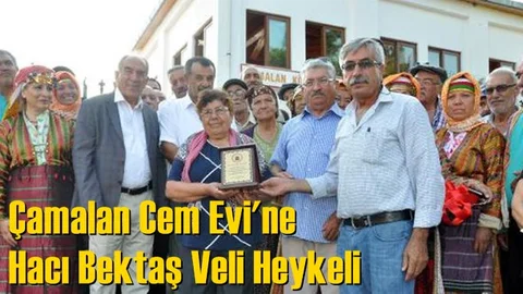 Tarsus Çamalan Cem Evi'ne Hacı Bektaş Veli Heykeli