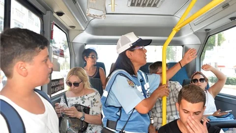 Zabıtalardan Toplu Taşıma Araçlarına Klima Denetimi