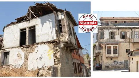 Tarsus'ta Tarihi Evler Bakımsızlıktan Yıkılıyor (Akdeniz Gazetesi Özel)