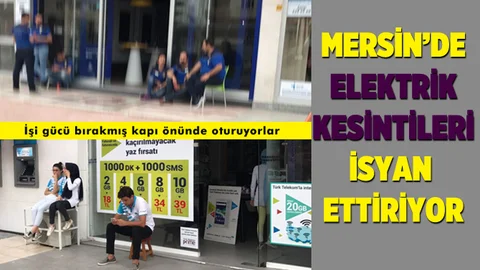 Mersinliler Elektrik Kesintilerine İsyan Ediyor