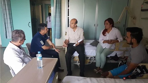 Başkan Türeden Gazi̇ye Zi̇yaret