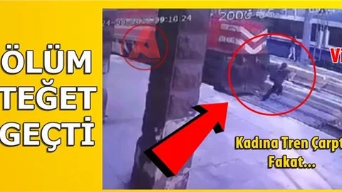 Trenin Çarptığı Kadın Mucize Eseri Hayatta Kaldı