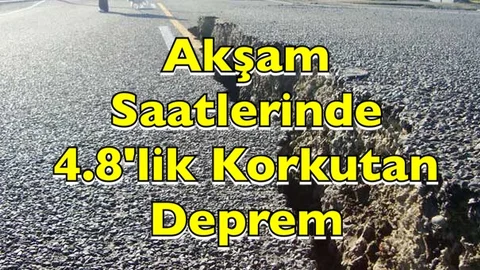 Muğla Marmaris'te Deprem, 4.8 Büyüklüğünde Deprem Korku Yarattı