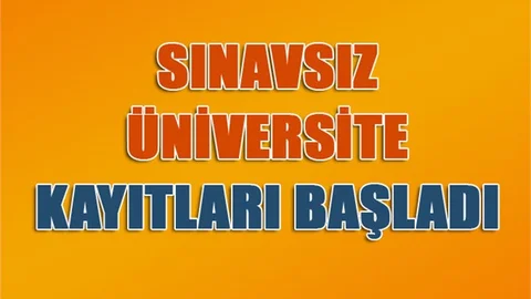 AÖF 2. Üniversite Kayıtları Başladı, Sınavsız İkinci Üniversite Kayıt: 05 - 18 Eylül 2017